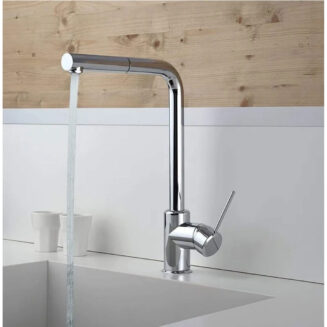 PIRALLA LION Miscelatore lavello cucina cromato